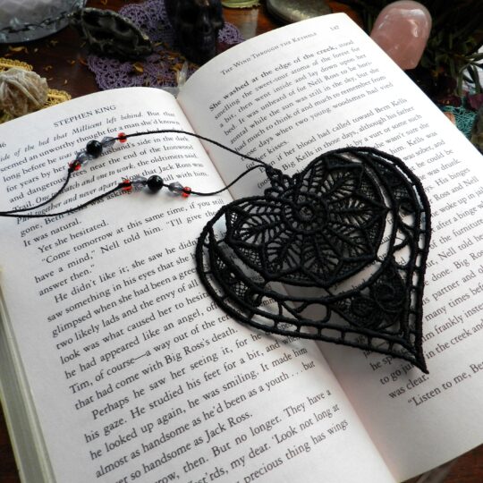 Goth Heart Bookmark