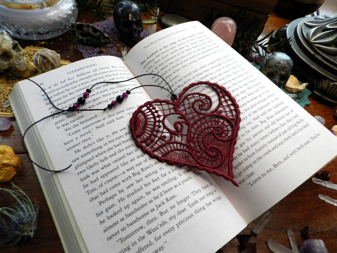 Lace Heart Bookmark