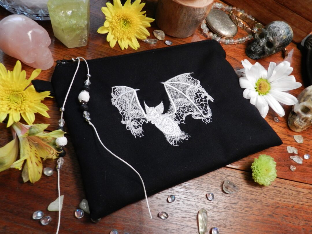 Ghost Baroque Bat Pouch