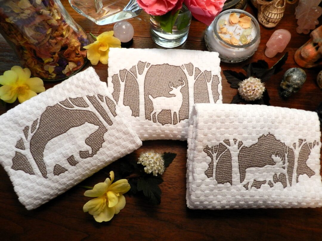 Embossed Woodland Creatures