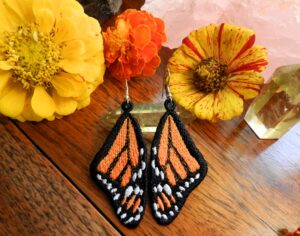 Monarch Wing Earrings